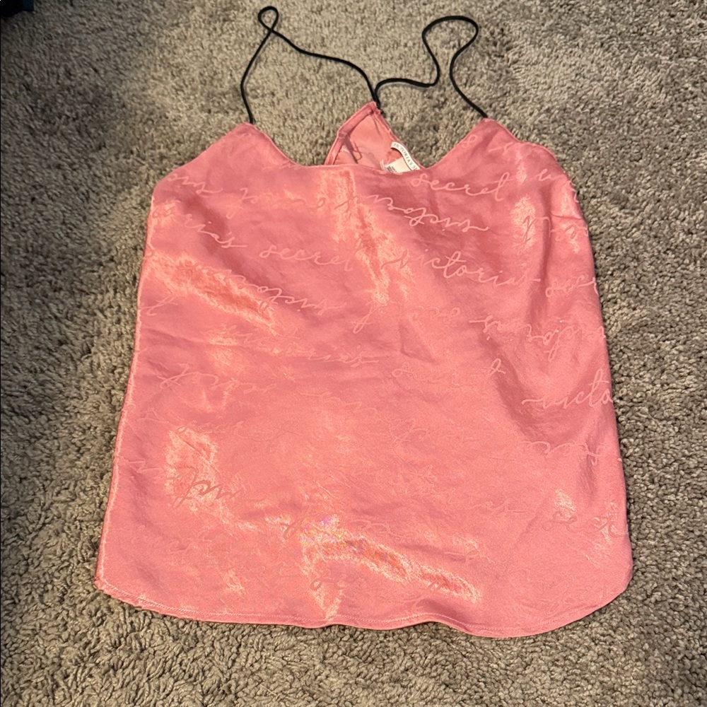 Victoria's Secret Pink Camisole with Script Design